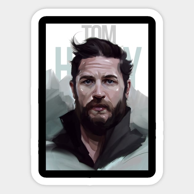 Tom Hardy Unraveling The Depths Of Human Emotions Sticker by Nychos's style